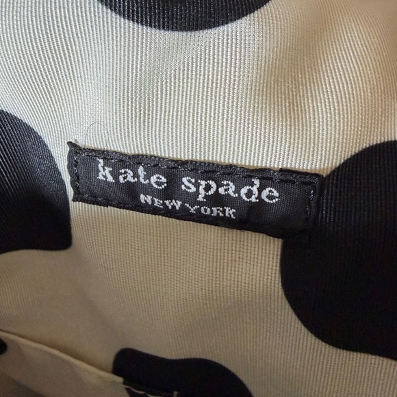 Kate Spade New York Black‎ Nylon Small Backpack Polka Dot Lining Mini Bag main image 4